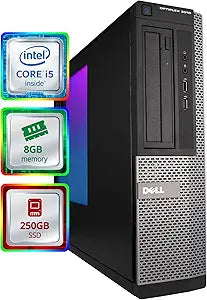 Dell Optiplex 3010 Small i5 RGB Desktop 8GB 250GB SSD WiFi — main product image