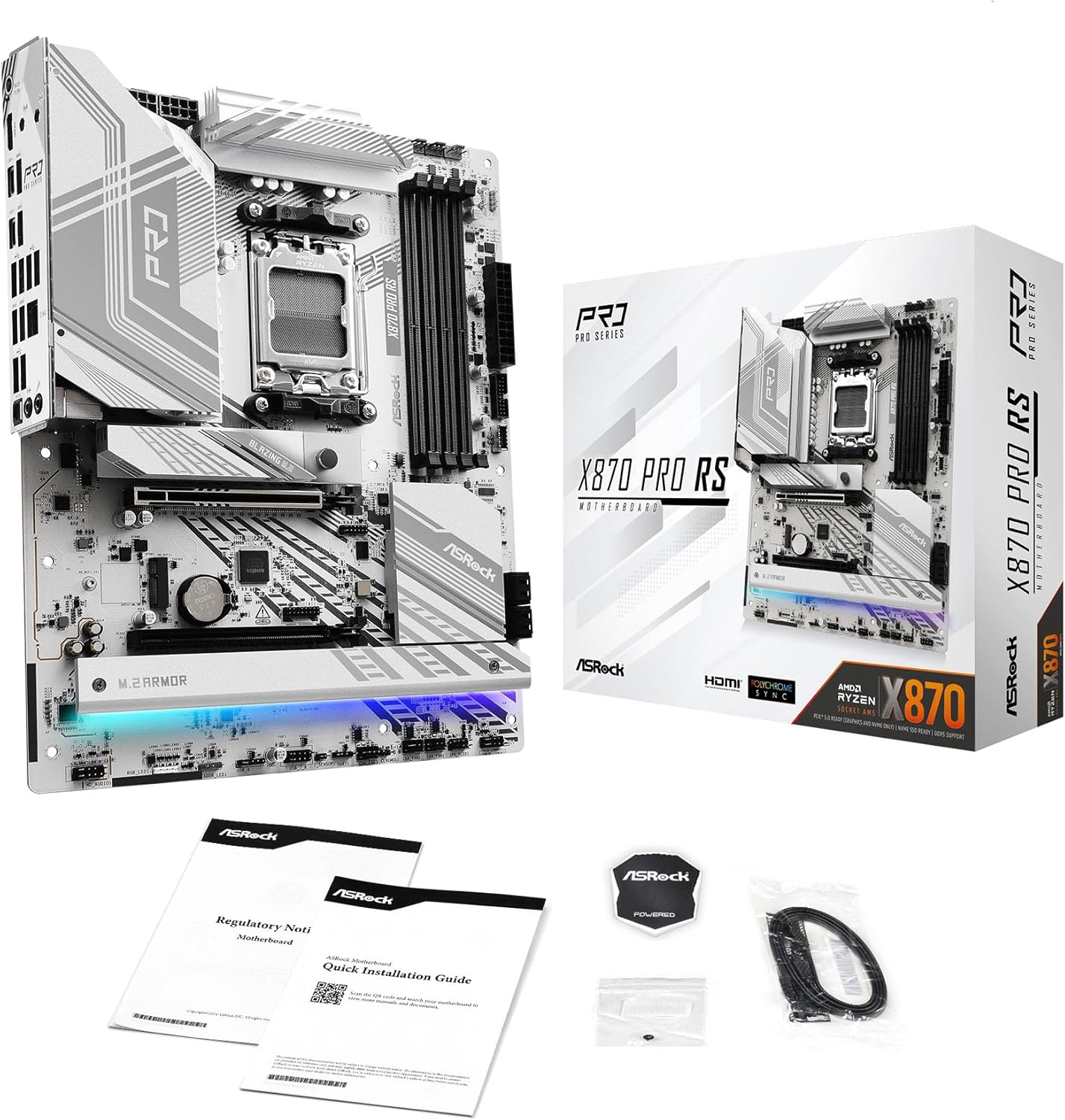 ASRock X870 Pro RS AMD Ryzen AM5 Motherboard