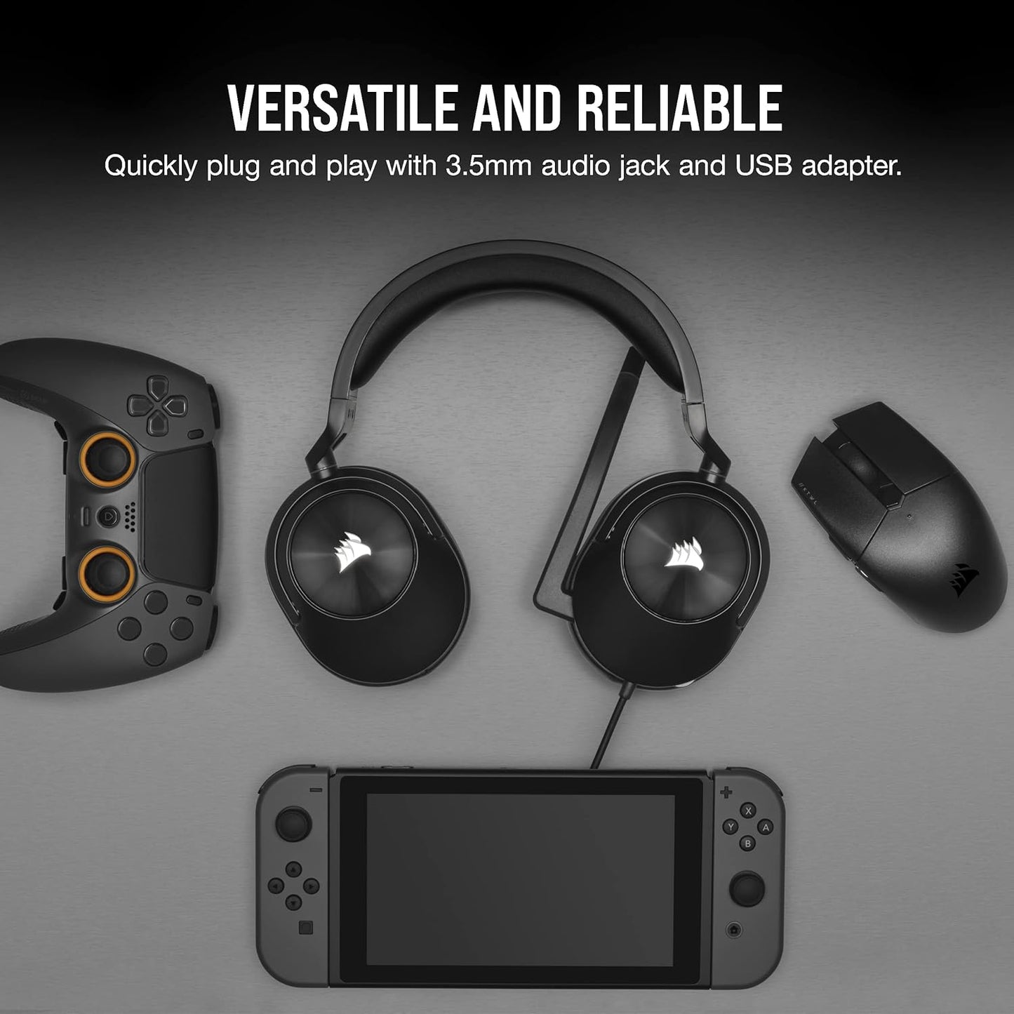 Corsair HS55 SURROUND Gaming Headset Dolby 7.1 Renewed