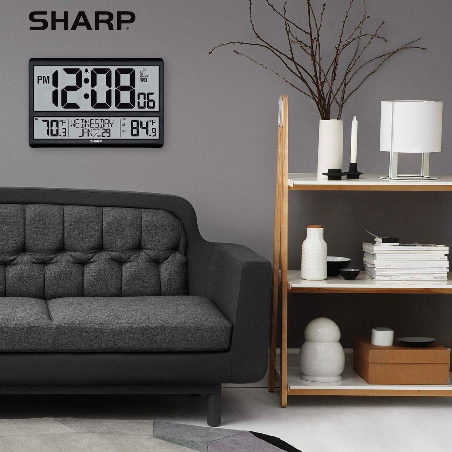 Sharp Flechazo-0401 Atomic Digital Wall Clock