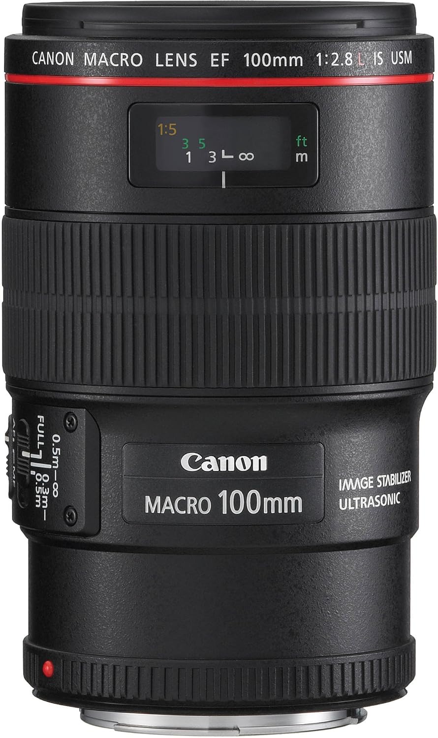 Canon 3554B002-cr EF 100mm f/2.8L IS USM Macro Lens (Renewed)