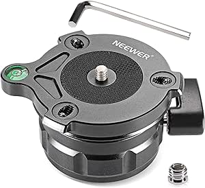 Neewer 10081146@@##1 Tripod Leveling Base with Bubble Level
