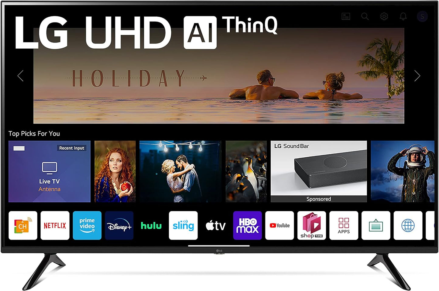 LG PUJ 55-Inch UQ7570 Series 4K Smart TV Renewed