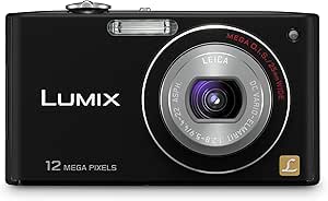 Panasonic FX48 Black Lumix 12MP Digital Camera