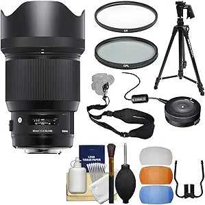 Sigma K-95011-01 85mm f/1.4 Art DG HSM Lens Kit Nikon