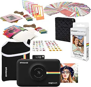 Polaroid AMZASK8STW Snap Touch Instant Digital Camera Bundle
