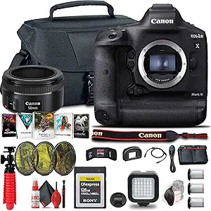 Canon 3829C002 EOS-1D X Mark III DSLR: Renewed Bundle