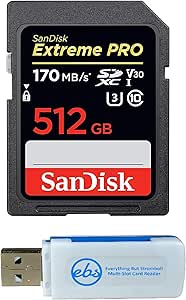 SanDisk 512GB Extreme Pro SDXC Card Sony Alpha Bundle