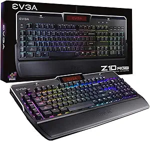 EVGA Z10 RGB Gaming Keyboard: Mechanical, LCD Display