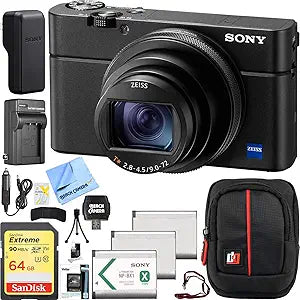 Sony E11SNDSCRX100M6 RX100 VI 4K Camera Bundle