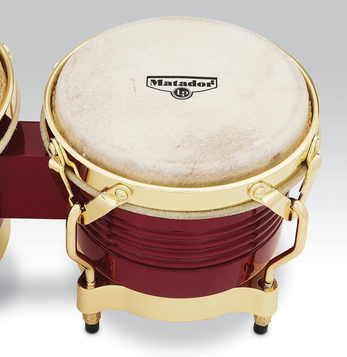 Latin Percussion M201-RW Matador Wood Bongos, Blaze Red