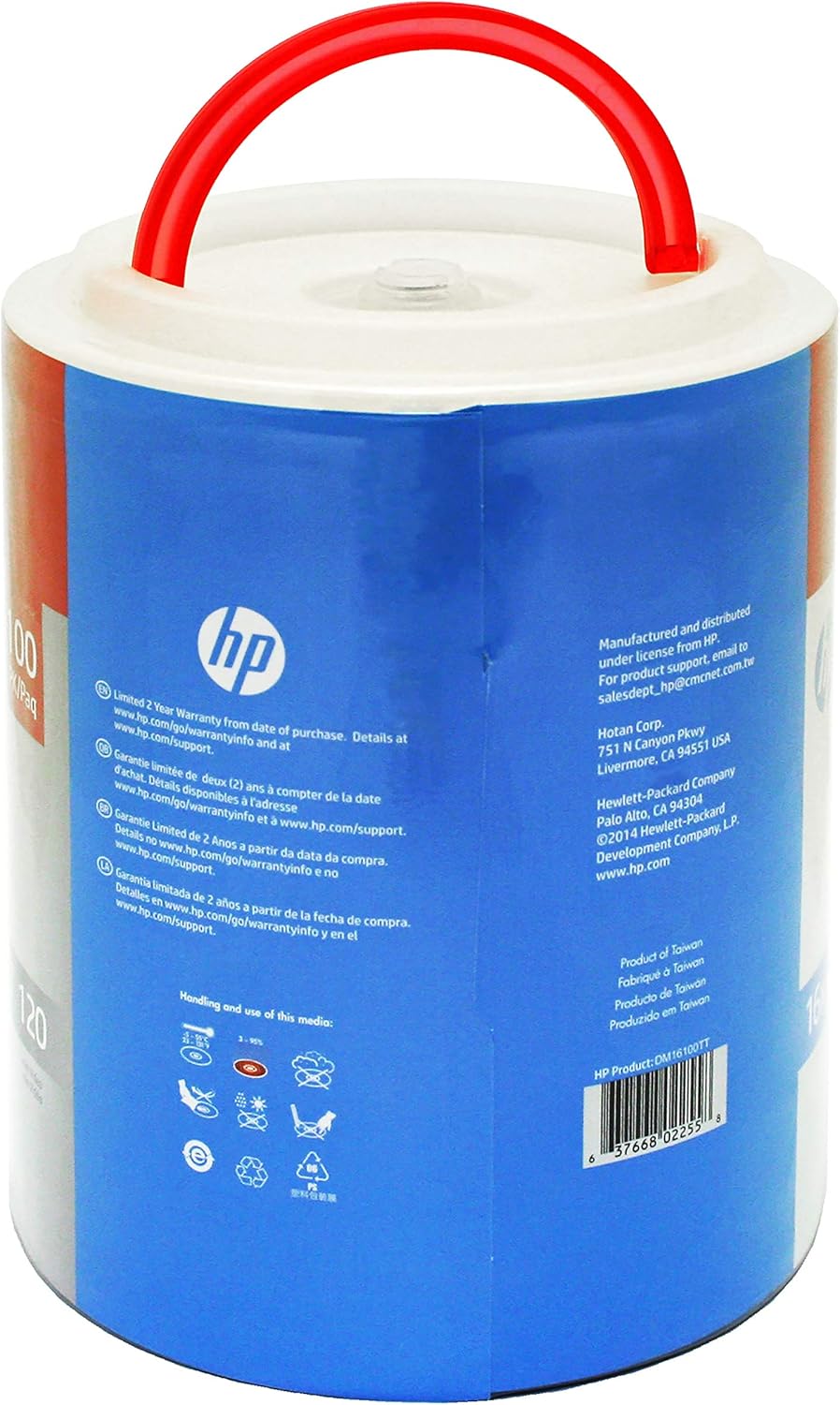 HP FBA_DM16100TT 16X DVD-R 4.7GB 100-Pack Spindle