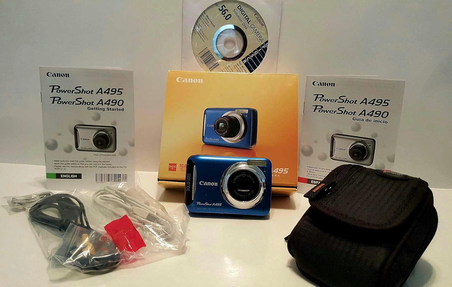 Canon A495 Blue PowerShot 10MP Digital Camera