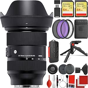 Sigma 24-70mm Sony E-Mount Lens Bundle Accessories