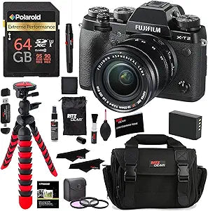 Fujifilm 16519314 Ritz Camera X-T2 Mirrorless Bundle