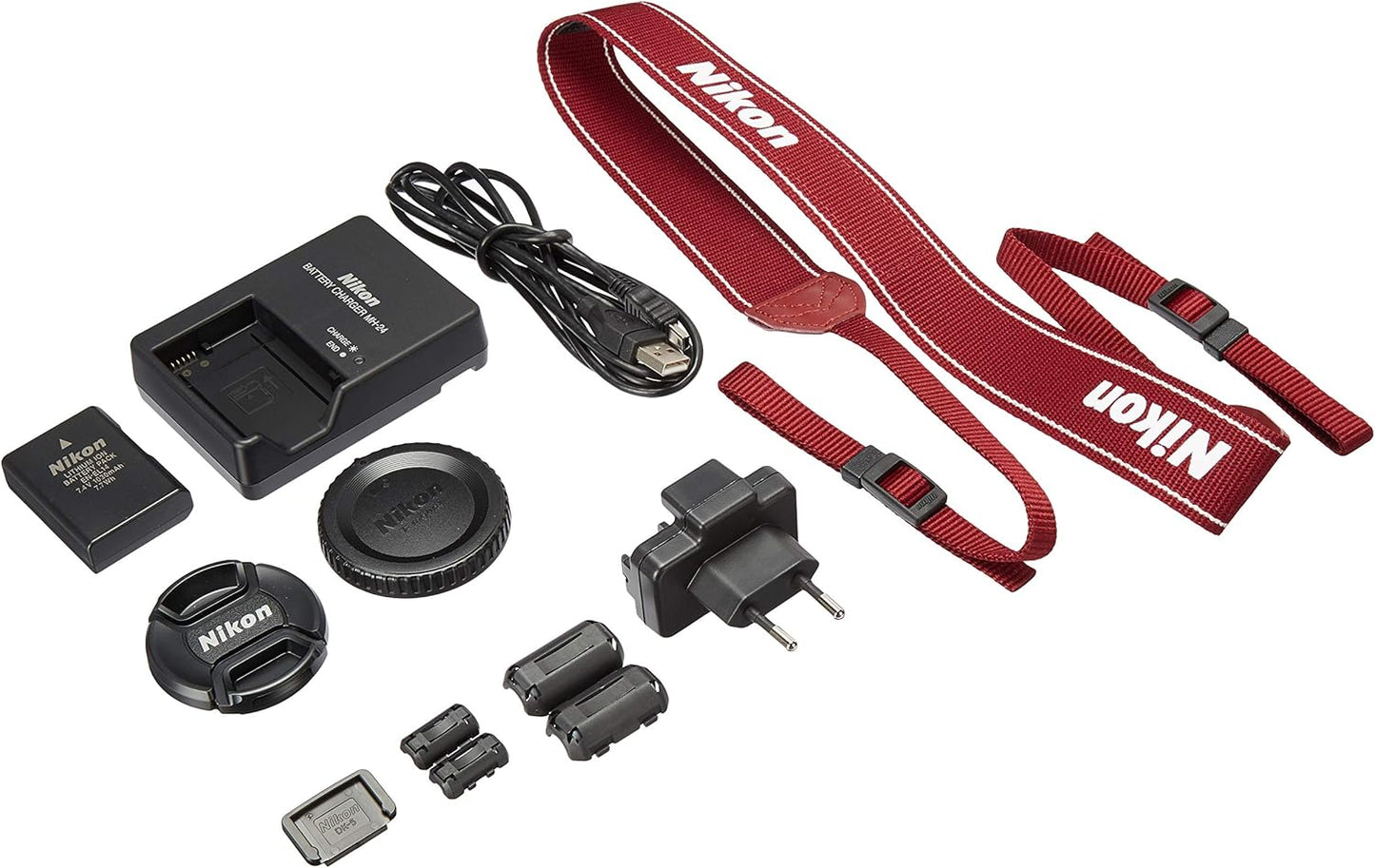 Nikon FBA_25486 D3100 18-55mm VR Red Digital SLR