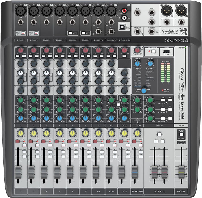 Soundcraft Signature 12MTK 12-Channel Analog Mixer — main product image