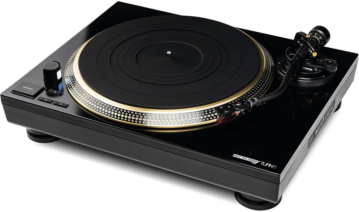 Reloop AMS-TURN-5 Direct Drive HiFi Turntable - Ortofon 2M Red