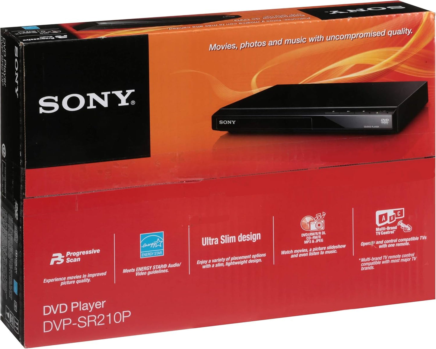 Sony E10SNDVPSR210P DVD Player - Multi-Format Playback
