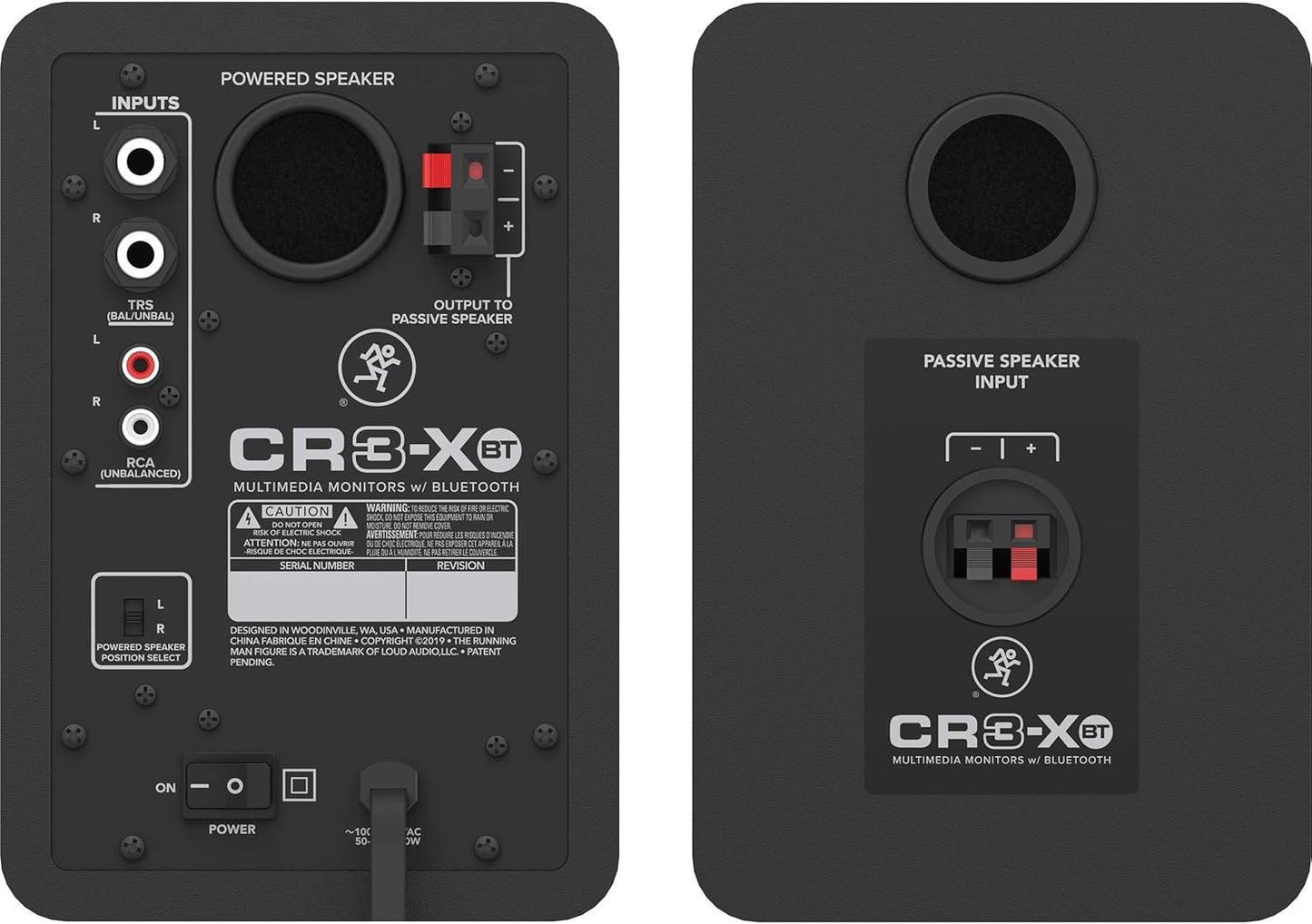 Mackie CR3-XBT 3-inch Multimedia Monitors with Bluetooth