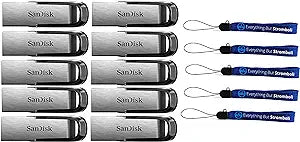 SanDisk 128GB Ultra Flair USB 3.0 Flash Drive 10-Pack