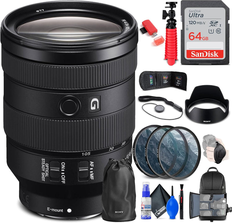 Sony FE 24-105mm f/4 G OSS Renewed Lens Bundle — main product image