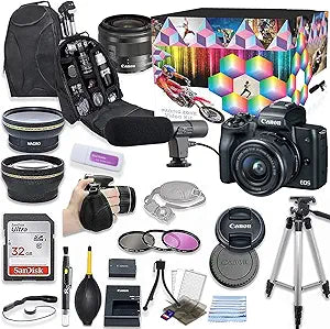 Canon EOS M50 Mirrorless Camera Video Kit (Renewed)