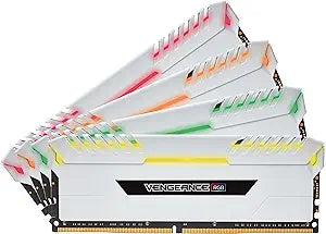 Corsair CMR32GX4M4C3000C15W Vengeance RGB - 32GB DDR4 3000MHz RAM - White