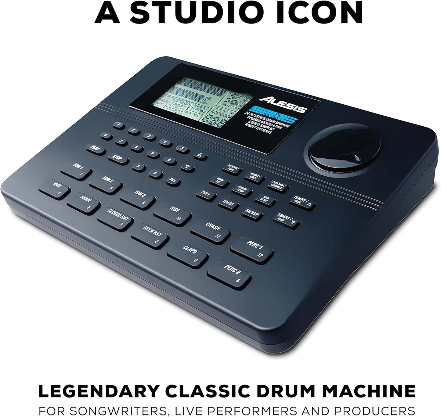 Alesis SR-16 Drum Machine with Hosa MIDI Cable