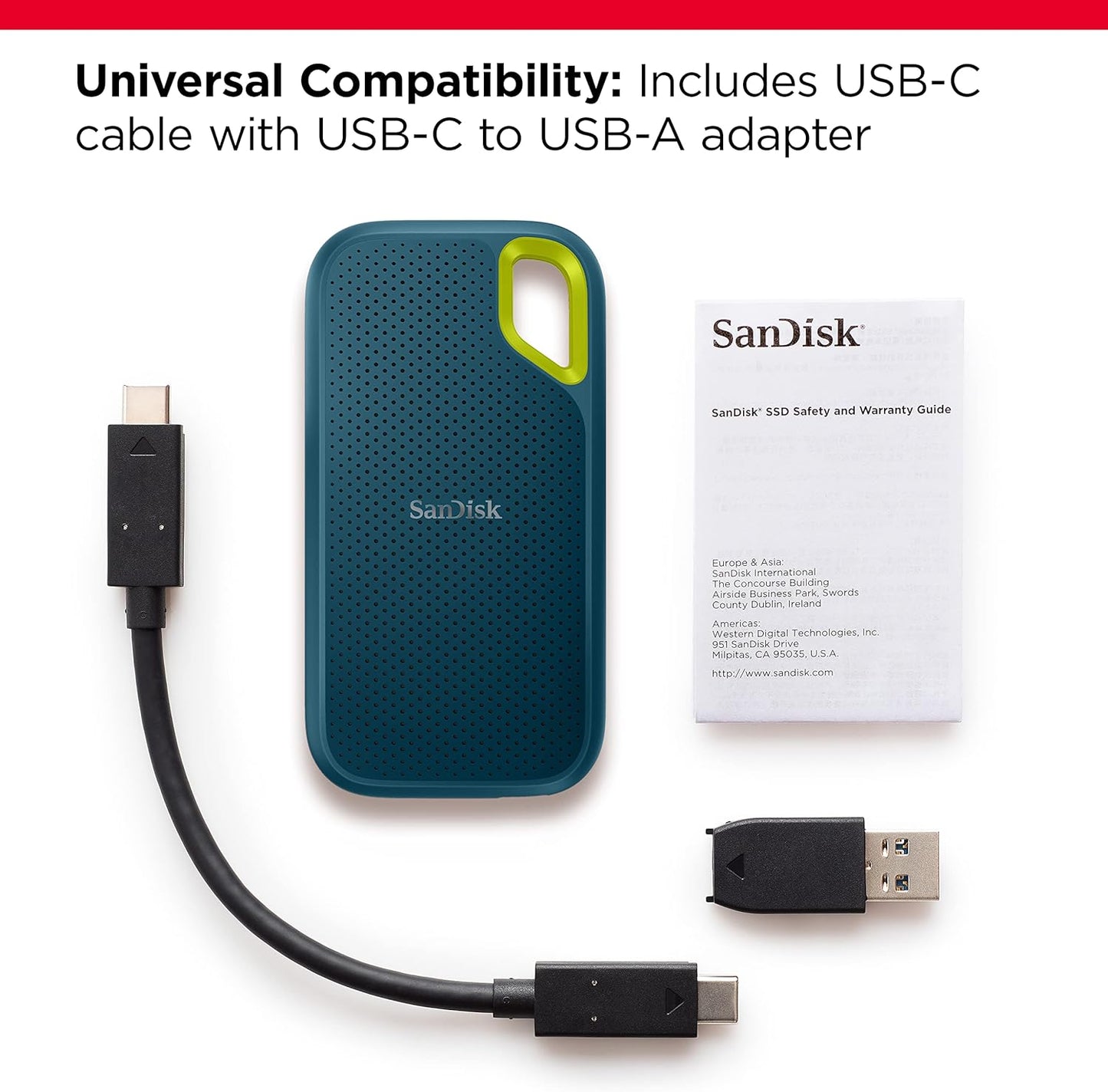 SanDisk SDSSDE61-4T00-G25M 4TB Extreme Portable SSD USB-C