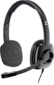 Logitech 981-000353 Stereo Headset: Graphite Comfort