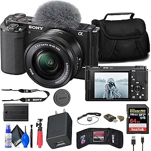 Sony ZV-E10 Vlogging Mirrorless Camera 16-50mm Renewed