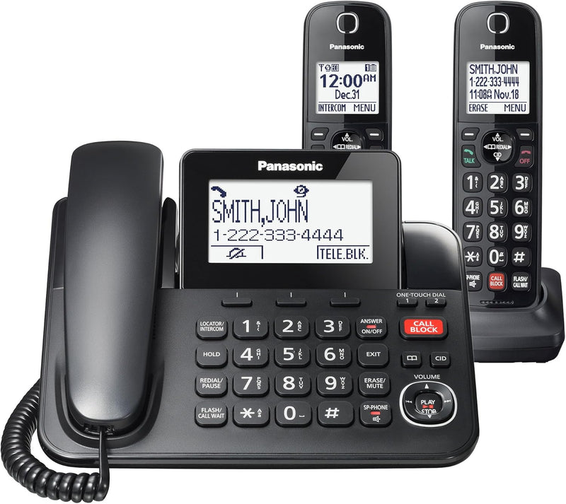 Panasonic KX-TGF852B Corded/Cordless Phone Call Block — main product image
