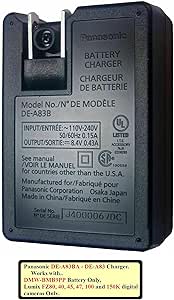 Panasonic DE-A83BA Wall Plug Camera Battery Charger