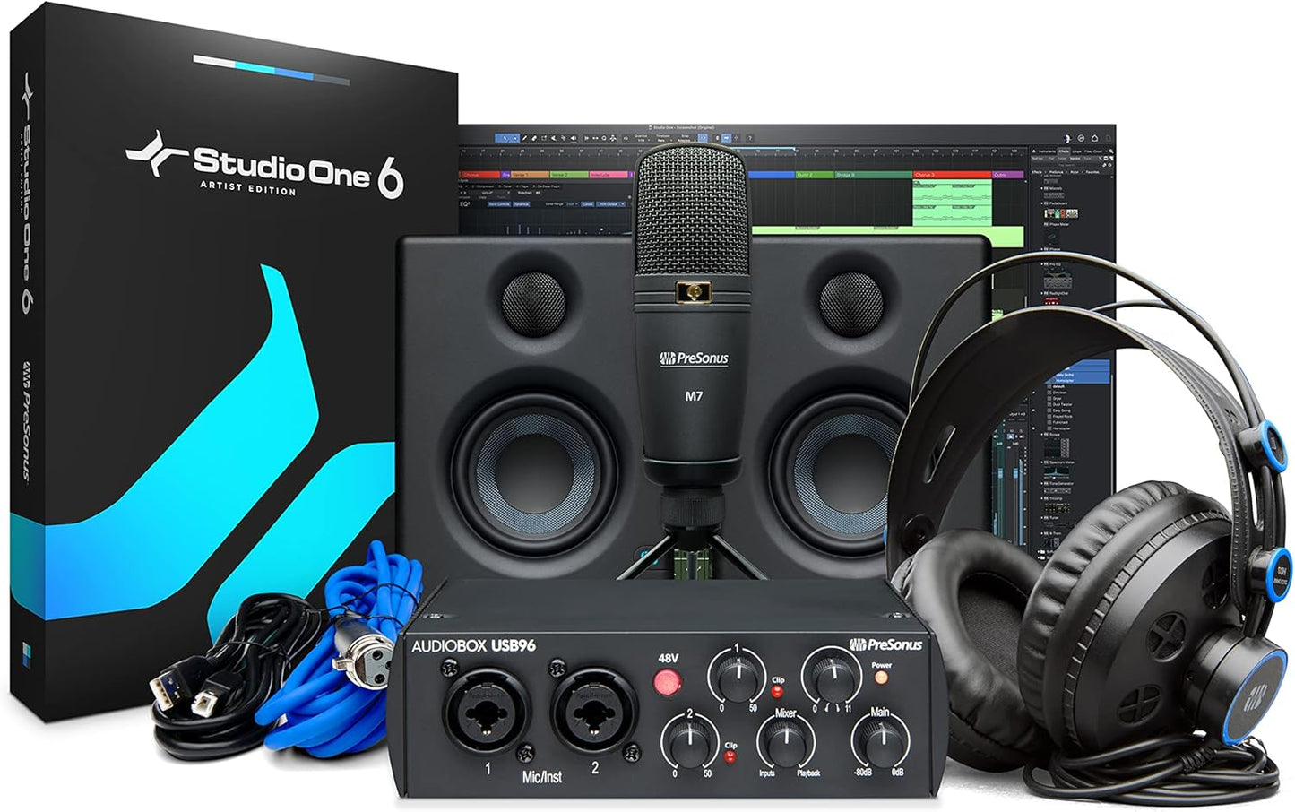 PreSonus AUDIOBOX 96K 25TH ULTIMATE Studio Recording Bundle