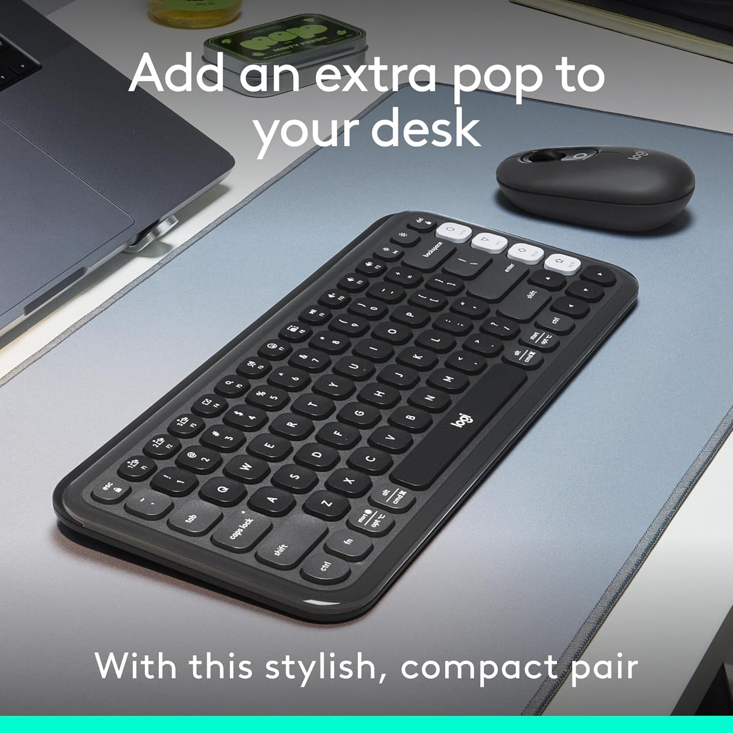 Logitech 920-013135 POP ICON Bluetooth Keyboard and Mouse Combo
