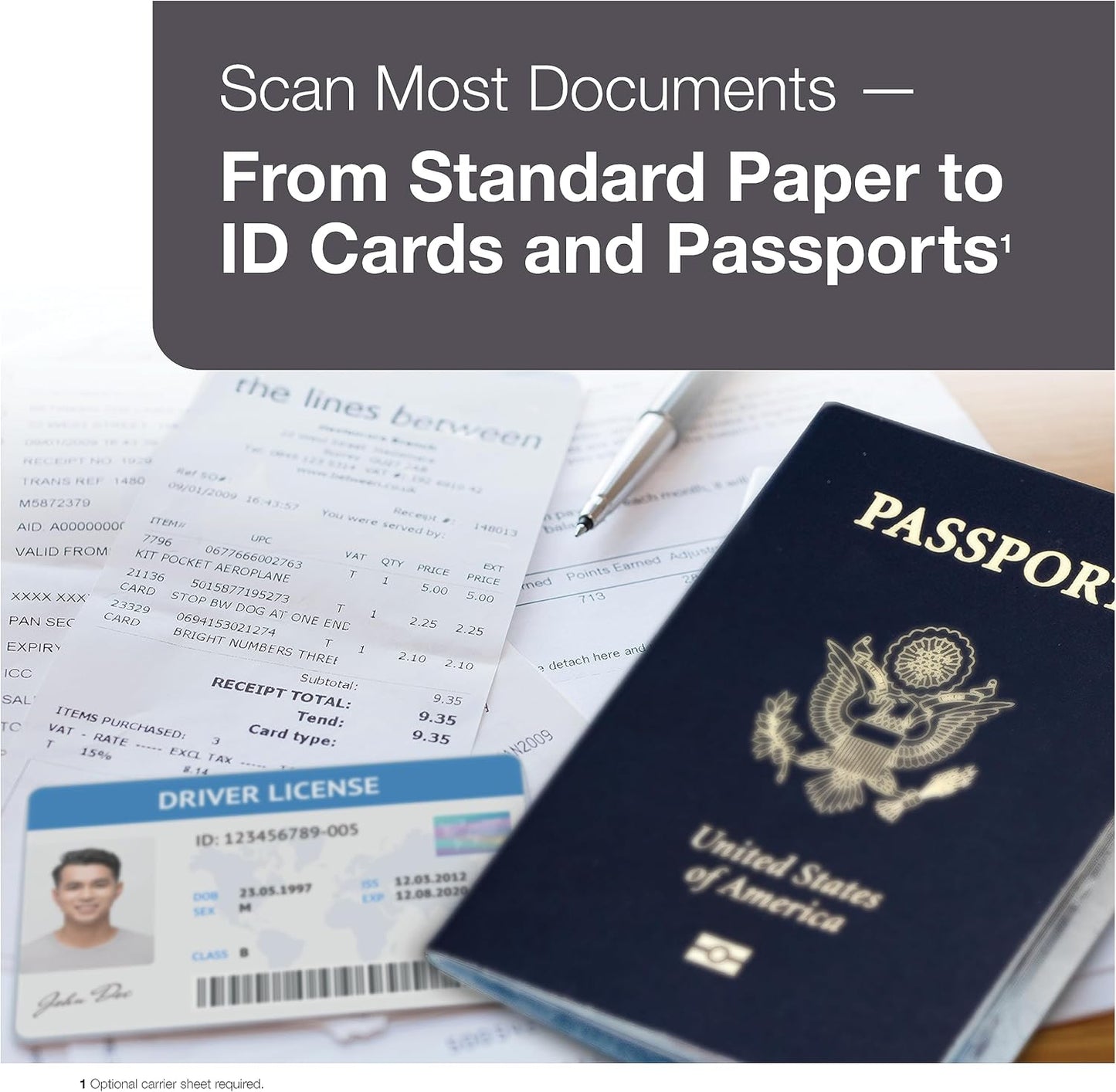 Epson B11B272201 DS-C330 Compact Duplex Desktop Document Scanner