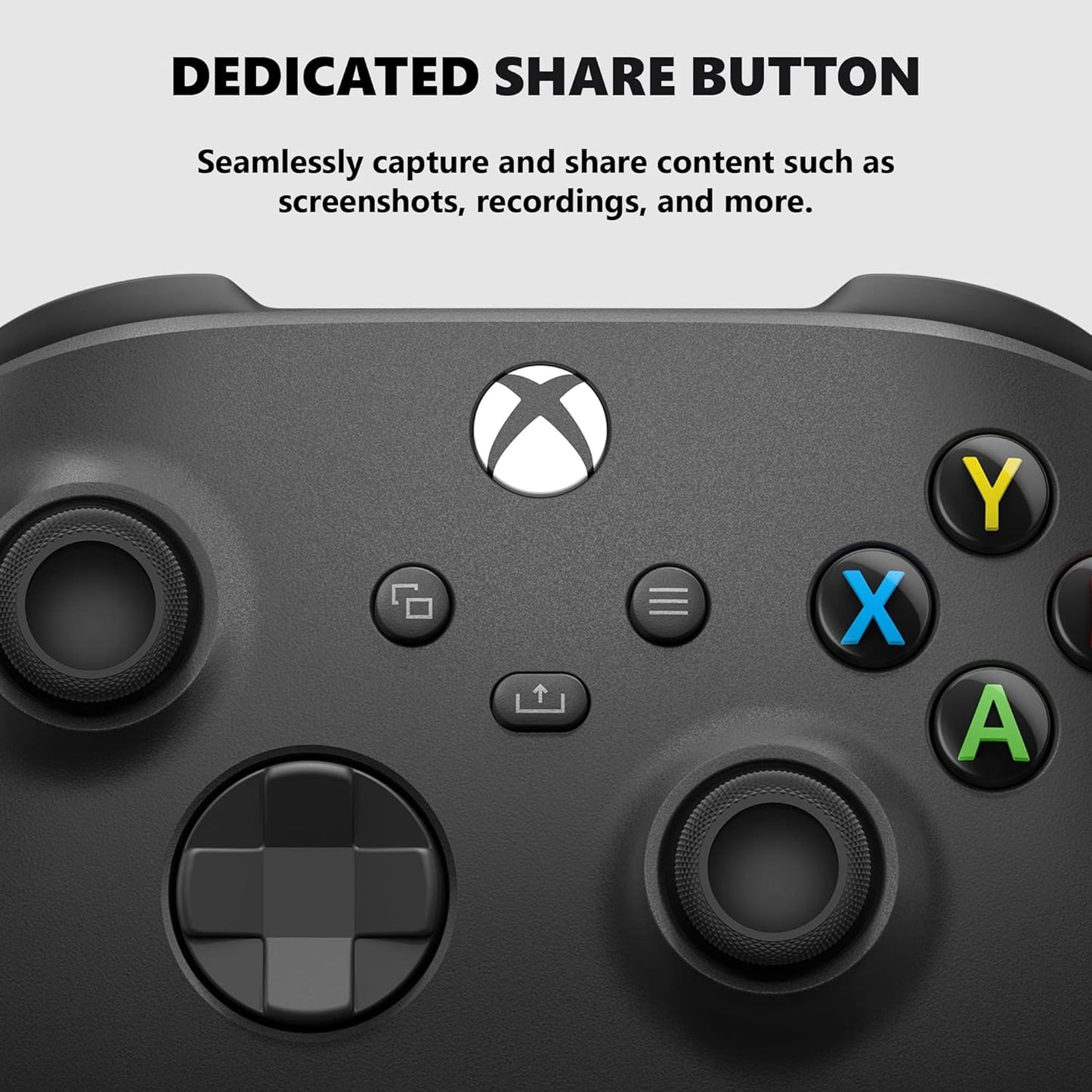 Microsoft QAT-00001 Xbox Core Carbon Black Wireless Controller