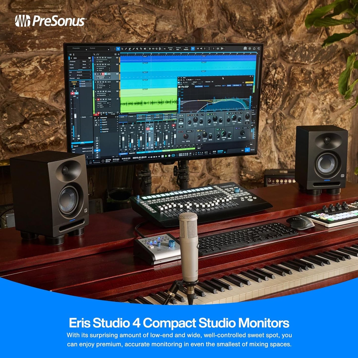 PreSonus Eris Studio 4 Active Studio Monitor: Single