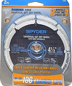 Spyder Diamond Edge Universal Cut Off Wheel 2-Pack — main product image