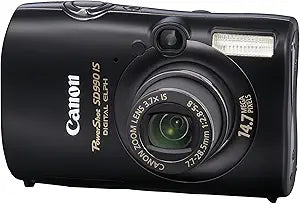 Canon SD990 Black PowerShot 14.7MP Digital Camera — main product image