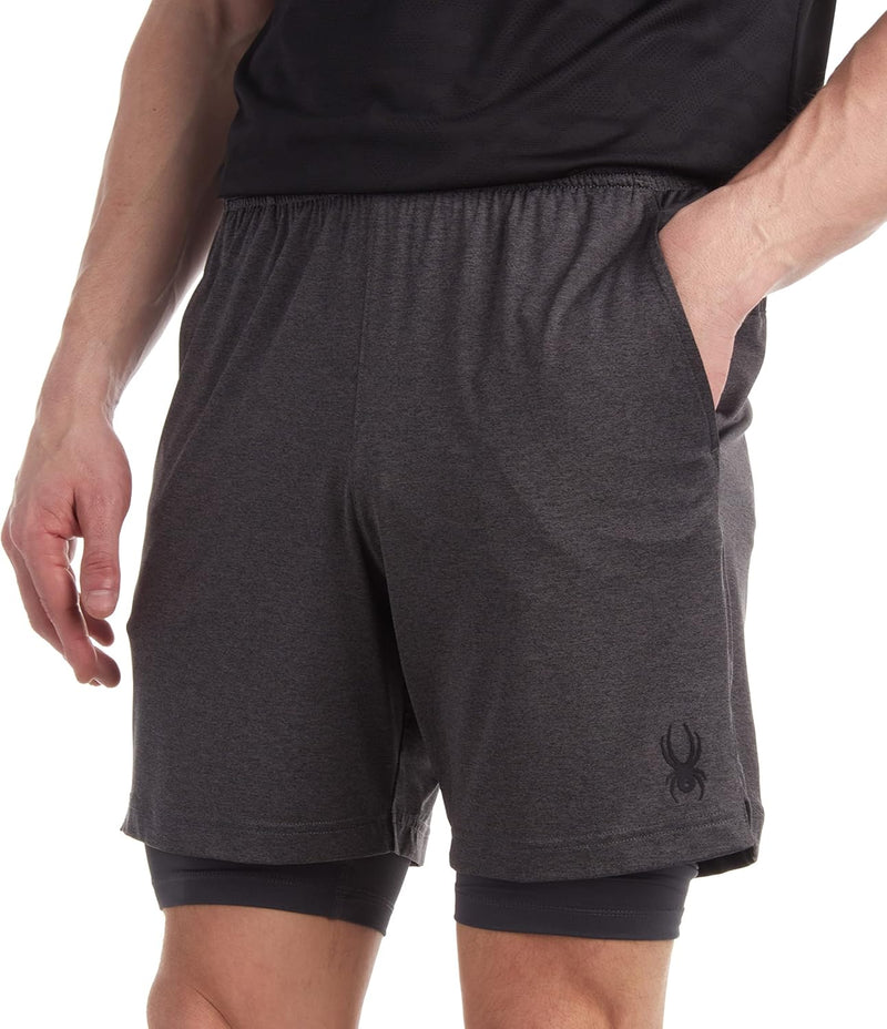Spyder Athletic Shorts Men's 2-in-1 Performance Gym Shorts — main product image