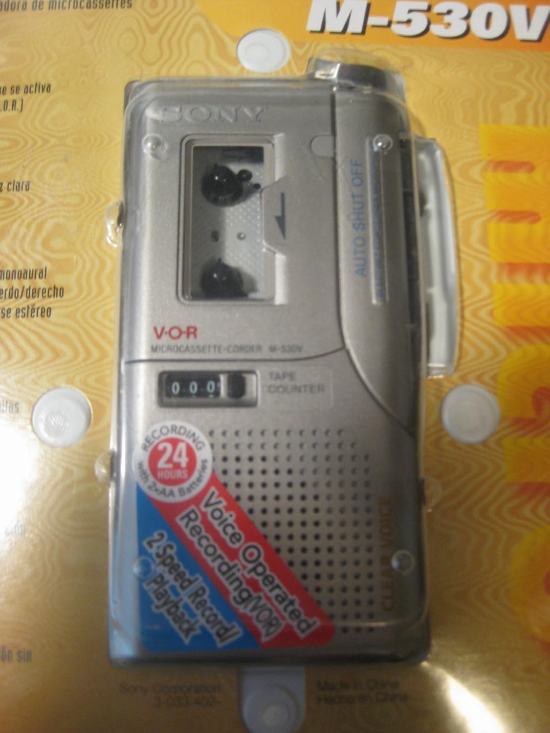 Sony M530V Portable Microcassette Recorder