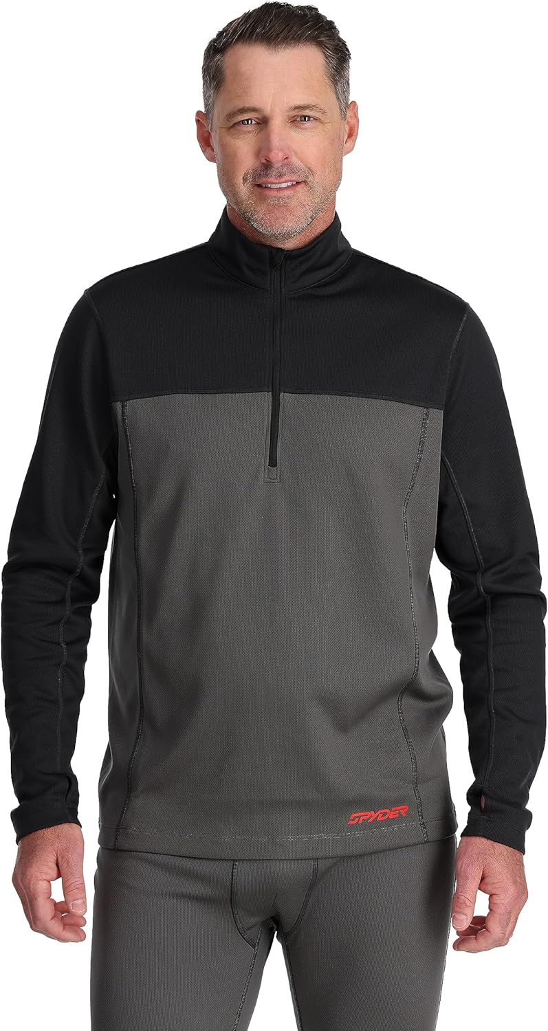 Spyder Baselayer - Men's Charger 1/2 Zip Thermal Ski Top — main product image