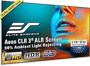 Elite Screens AR123H-CLR3 123" UST ALR Projector Screen