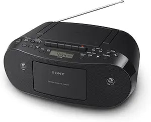 Sony CFDS50BLK Portable CD Cassette Boombox Radio