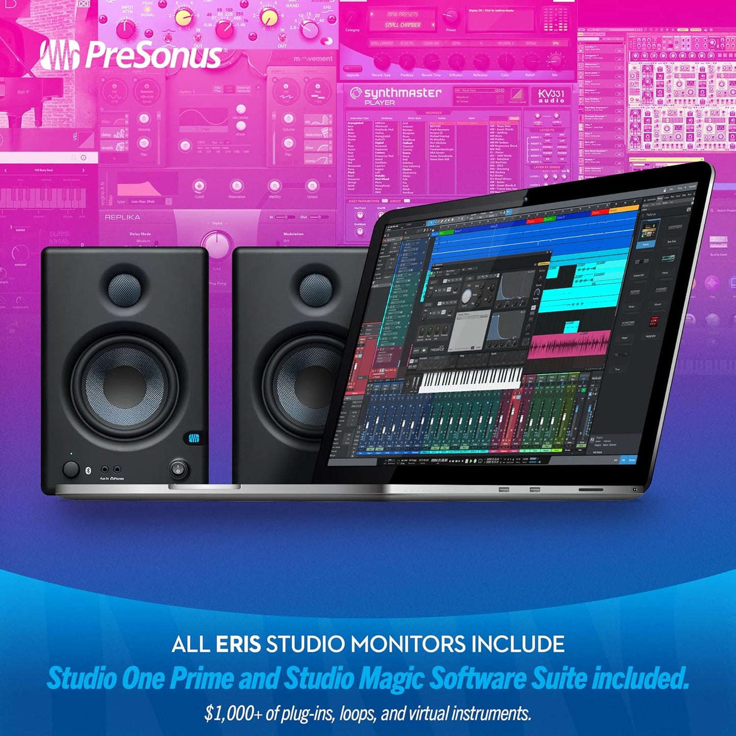 PreSonus Eris E4.5 BT 4.5" Studio Monitors with Bluetooth