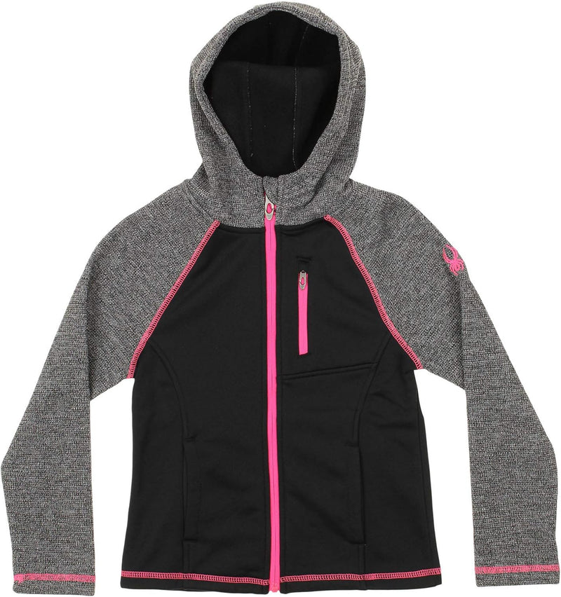 Spyder Alayna Girls' Full Zip Sweater Hoodie - Polar Marble — main product image