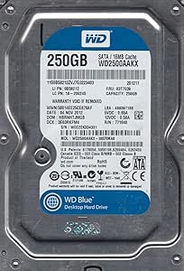 Western Digital WD2500AAKX-08ERMA0 250GB SATA HDD — main product image