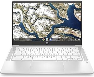 HP Chromebook 14-Inch N4000 Webcam Laptop + 128GB MicroSD — main product image